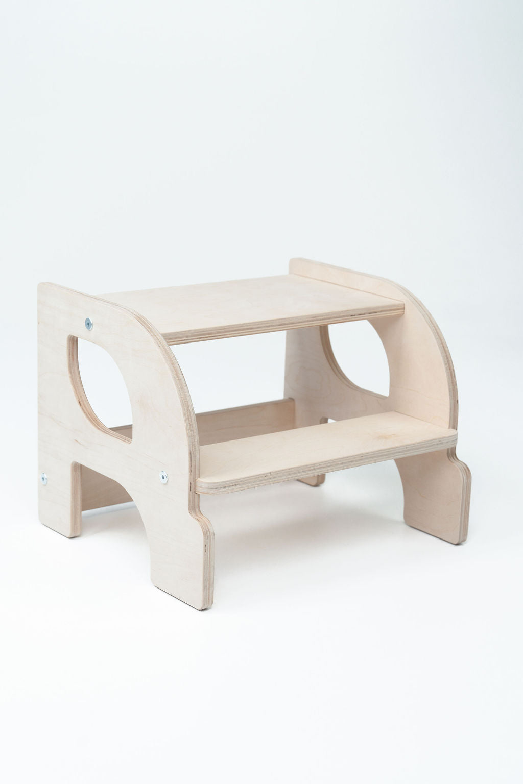 Montessori ovalus laiptelis vaikams ergonomiškas natūralus