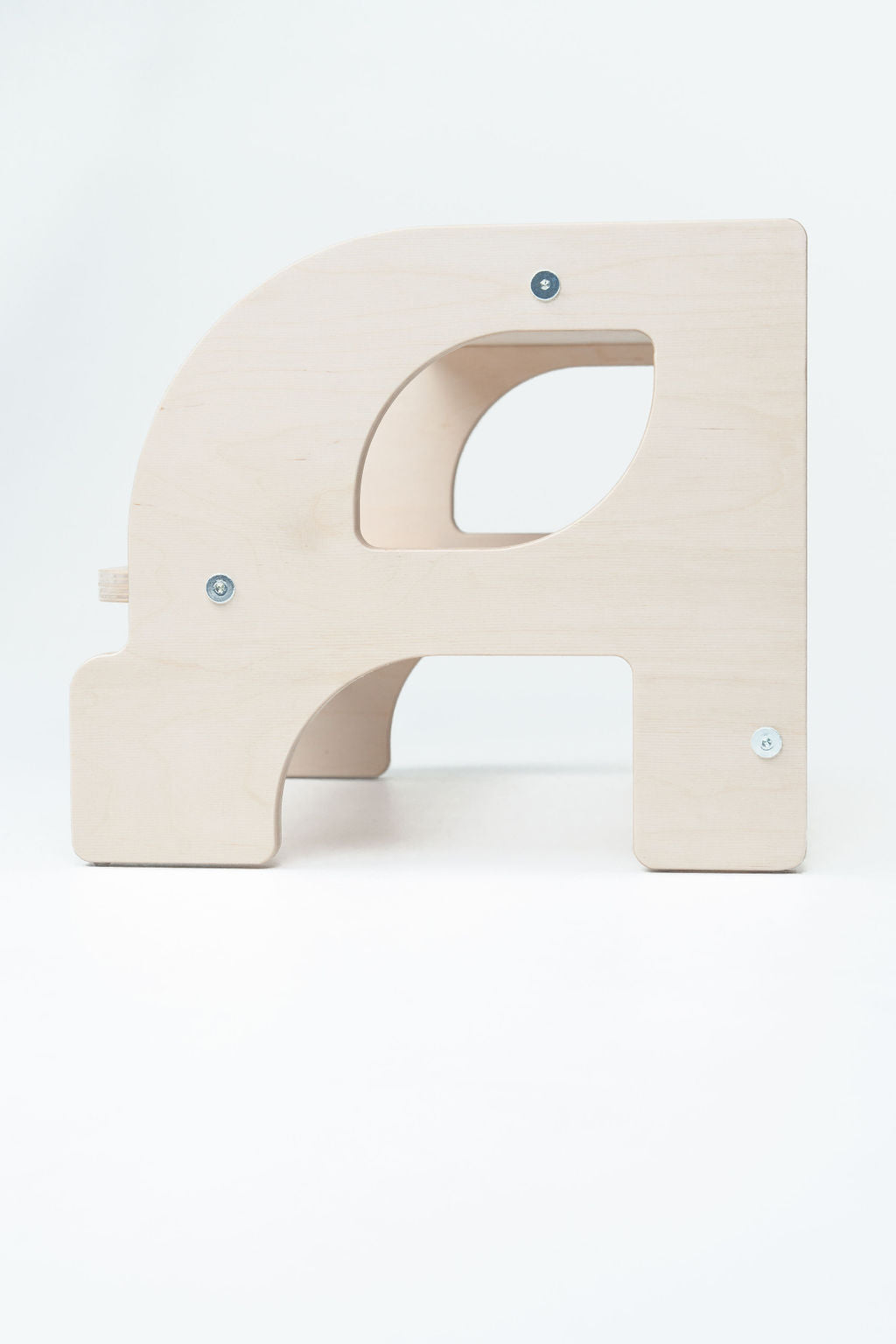 Montessori ovalus laiptelis vaikams ergonomiškas natūralus